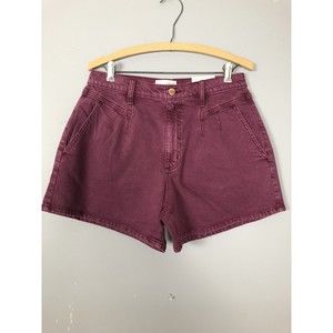Universal Thread Women’s Sz 8 Purple High Rise Vintage Style A-Line Denim Shorts